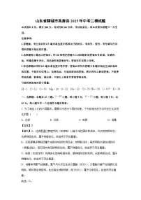 山东省聊城市高唐县2025年中考二模化学试卷（解析版）