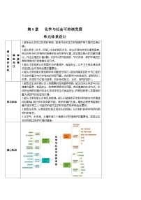 沪教版（2024）九年级下册（2024）化学与人类健康表格教案设计