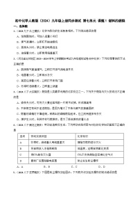 九年级上册（2024）燃料的燃烧精品课时作业