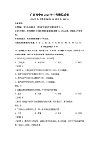 广西南宁市2025年中考模拟化学试卷（解析版）