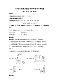 山东省日照市开发区2025年中考一模化学试卷（解析版）