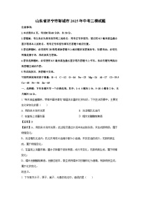 山东省济宁市邹城市2025年中考二模化学试卷（解析版）