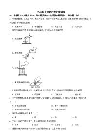 广西柳州市2025年九年级上学期月考化学试卷附答案