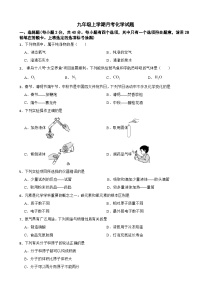 广西南宁青秀区2025年九年级上学期月考化学试题附答案