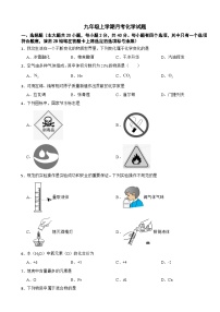 广西南宁市2025年九年级上学期月考化学试题附答案