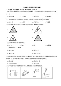 广东省惠州市惠城区2025年九年级上学期考试化学试题附答案