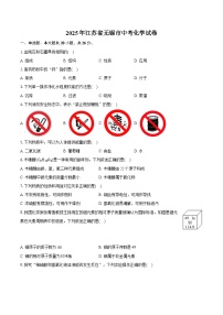 2025年江苏省无锡市中考化学试卷（含详细答案解析）