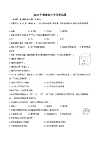 2025年湖南省中考化学试卷（含详细答案解析）