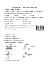 2025年四川省广安中学中考化学适应性试卷-自定义类型