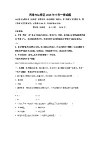 天津市红桥区2025年中考一模化学试卷（学生版）