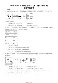 2022-2024北京重点校初三（上）期中化学汇编：质量守恒定律试卷 有答案