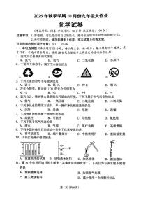 广西南宁市第十八中学2025-2026学年九年级上学期10月月考化学试卷