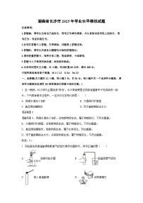 湖南省长沙市2025年初中学业水平模拟化学试卷（解析版）
