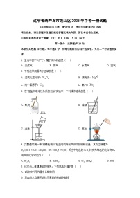 辽宁省葫芦岛市连山区2025年中考一模化学试卷（学生版）