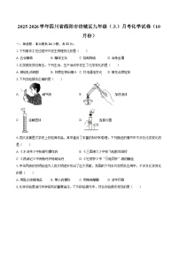 2025-2026学年四川省绵阳市涪城区九年级（上）月考化学试卷（10月份）-自定义类型