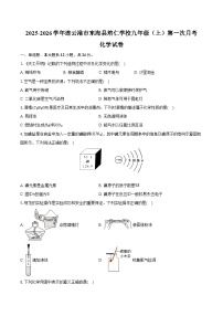 2025-2026学年江苏省连云港市东海县培仁学校九年级（上）第一次月考化学试卷（含答案）
