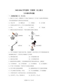 吉林省德惠市2025~2026学年九年级上册第一次月考化学试题（含答案）