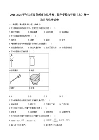 2025-2026学年江苏省苏州市立达学校、振华学校九年级（上）第一次月考化学试卷-自定义类型