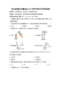 河北省张家口市宣化区2025年初中学业水平考试化学试题（学生版）