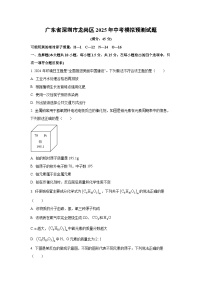 广东省深圳市龙岗区2025年中考模拟预测化学试题（学生版）