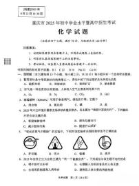 2025《重庆市初中学业水平考试》化学