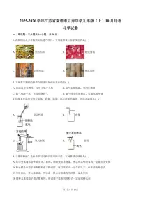 2025-2026学年江苏省南通市启秀中学九年级（上）月考化学试卷（10月份）（含答案）