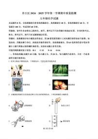 2024-2025年济南市章丘区九年级化学上学期期中考试试卷及其答案