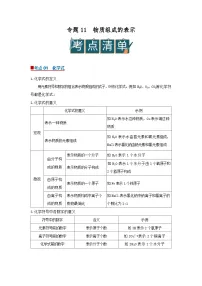 专题11 物质组成表示（word）2025-2026学年九上化学人教版2024期中复习学案知识点+习题