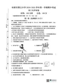 新疆哈密市第五中学2024-2025学年九年级上学期期中考试化学试卷