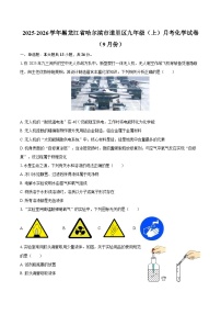 2025-2026学年黑龙江省哈尔滨市道里区九年级（上）月考化学试卷（9月份）-自定义类型