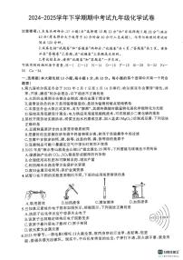 安徽省安庆市潜山市2024-2025学年九年级下学期4月期中考试化学试题