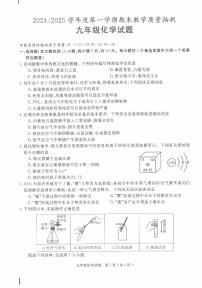 安徽省合肥市庐江县2024-2025学年九年级上学期期末化学试题