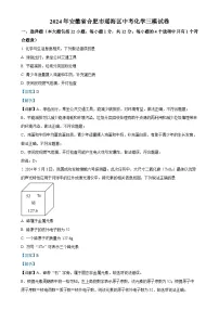 2024年安徽省合肥市瑶海区中考三模化学试题（解析版）-A4