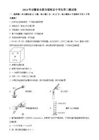 2024年安徽省合肥市瑶海区中考三模化学试题（原卷版）-A4