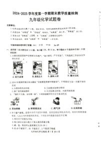 安徽省怀宁县2024-2025学年九年级上学期期末考试化学试卷