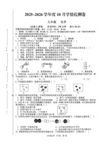 甘肃省平凉市2025-2026学年九年级上学期期中考试化学试卷