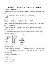 2025-2026学年上海市闵行区八年级（上）期中化学试卷-自定义类型