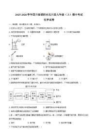 2025-2026学年四川省绵阳市北川县九年级（上）期中化学试卷（含答案）
