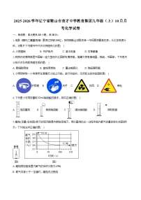 2025-2026学年辽宁省鞍山市育才中学教育集团九年级（上）10月月考化学试卷（含答案）