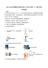 2025-2026学年黑龙江省哈尔滨113中学八年级（上）期中化学试卷（含答案）