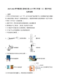 2025-2026学年黑龙江省哈尔滨113中学八年级（上）期中化学试卷（含答案）