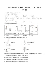 2025-2026学年广东省阳江二中九年级（上）第一次月考化学试卷（含答案）