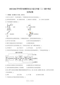 2025-2026学年四川省绵阳市北川县九年级（上）期中化学试卷（含答案）