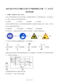 2025-2026学年辽宁省鞍山市育才中学教育集团九年级（上）10月月考化学试卷（含答案）