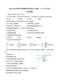 2025-2026学年江苏省泰州市兴化市九年级（上）月考化学试卷（10月份）（含答案）