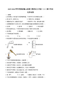 2025-2026学年河南省平顶山市鲁山县第六教研区九年级（上）期中化学试卷（含答案）