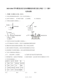 2025-2026学年黑龙江省大庆市肇源县东部五校九年级（上）期中化学试卷（含答案）