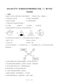 2025-2026学年广东省深圳市红岭教育集团九年级（上）期中化学试卷（含答案）