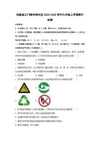河南省三门峡市陕州区2024-2025学年九年级上学期期中化学试卷（学生版）