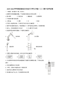 2025-2026学年陕西省延安市延川中学九年级（上）期中化学试卷-自定义类型